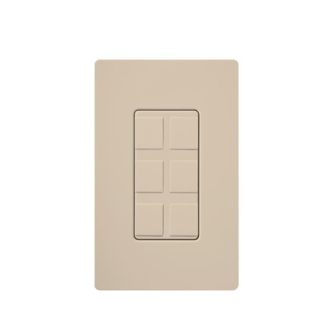 Lutron SC-6PF-TP – Claro 6-Port Frame Taupe