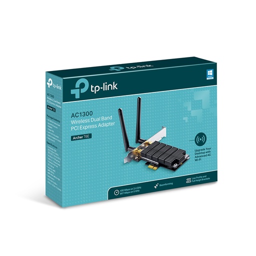 [ARCHER T6E] Adaptador PCI Express Inalámbrico de Doble Banda AC1300 (ARCHER T6E)
