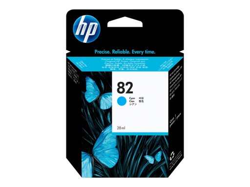 [C4911A] HP 82 - 69 ml - cián - original - DesignJet - cartucho de tinta - para DesignJet 500, 500ps, 510, 510ps, 800, 800ps, 815mfp, 820; Designjet Copier cc800ps