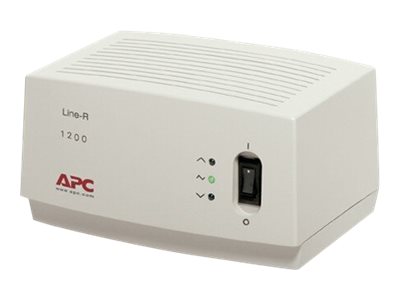 [LE1200] APC Line-R 1200VA - Regulador automático de voltaje - CA 120 V - 1200 VA - conectores de salida: 4 - beige - para P/N: AR106, AR106SH4, AR106SH6, AR109SH4, AR109SH6, AR112, AR112SH4, AR112SH6