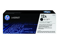 [Q2612A] HP 12A - Negro - original - LaserJet - cartucho de tóner (Q2612A) - para LaserJet 10XX, 30XX, M1005, M1319