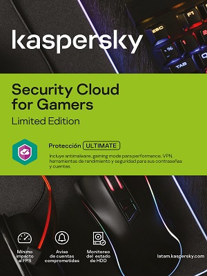 [KL1923DDCFS] Kaspersky Security Cloud Gamer Edition 3-Dispositivos; 1-Año - Base