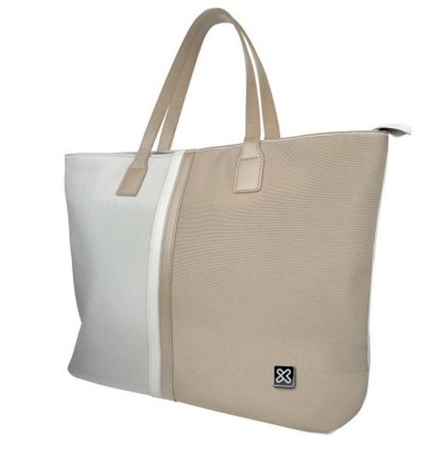 [KLB-461BG] Klip Xtreme - Notebook carrying case and handbag - 15.6" - 1200D polyester - Beige/White - Ladies Bag