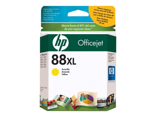 [C9393AL] HP 88 - 17.1 ml - Alto rendimiento - amarillo - original - cartucho de tinta - para Officejet Pro K5400, K550, K8600, L7480, L7550, L7555, L7590, L7650, L7681, L7710, L7750