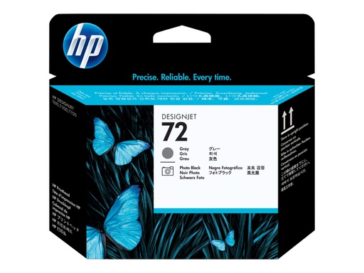 [C9380A] HP 72 - Gris, Photo Negro - cabezal de impresión - para DesignJet HD Pro MFP, SD Pro MFP, T1100, T1120, T1200, T1300, T2300, T770, T790, T795