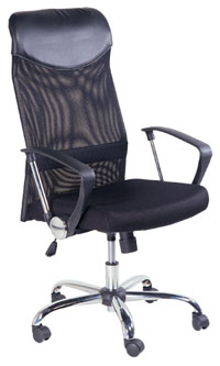 [QZY-2501] Manager Chair w/Arm Rest (Torin) - Black