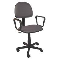[QZY-H4 BLACK] Computer Chair w/ Arm Rest (Black)