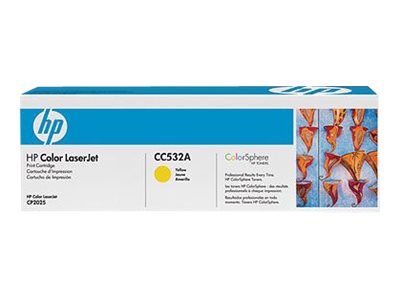 [CC532A] HP 304A - Amarillo - original - LaserJet - cartucho de tóner (CC532A) - para Color LaserJet CM2320fxi, CM2320n, CM2320nf, CP2025, CP2025dn, CP2025n, CP2025x