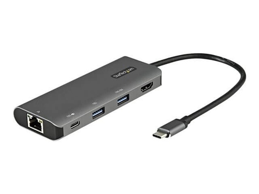 [DKT31CHPDL] StarTech.com Adaptador Multipuertos USB C para Portátil - Docking Station USB Tipo C con HDMI PD de 100W con Hub Ladrón USB de 3 Puertos - Estación de conexión - USB-C 3.2 Gen 2 / Thunderbolt 3 - HDMI - GigE - para P/N: PEXUSB321C