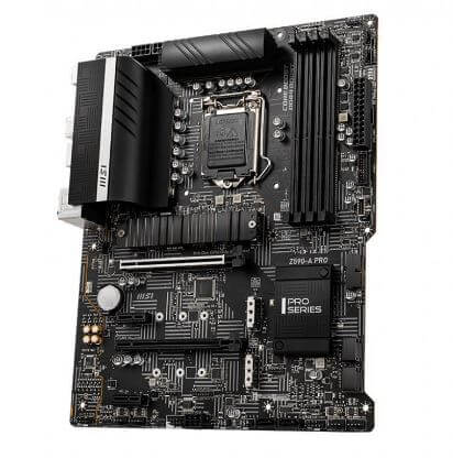 [Z590-APRO] MSI Z590-A PRO - Placa base - ATX - Socket LGA1200 - Z590 - USB-C Gen2, USB 3.2 Gen 1, USB 3.2 Gen 2, USB-C Gen 2x2 - 2.5 Gigabit LAN - Tarjeta gráfica (CPU necesaria) - HD Audio (8-canales)