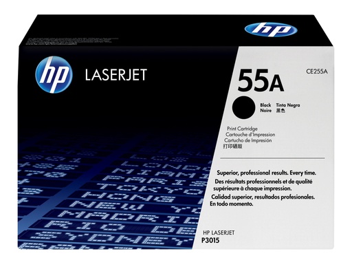 [CE255A] HP 55A - Negro - original - LaserJet - cartucho de tóner (CE255A) - para LaserJet Enterprise MFP M525, P3015; LaserJet Enterprise Flow MFP M525