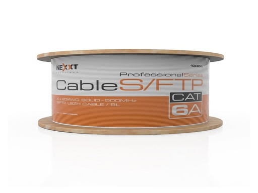 [NAB-UTP6AGR] Nexxt S/FTP Cable 4 Pares - Cat6A - Gris– tipo LSZH