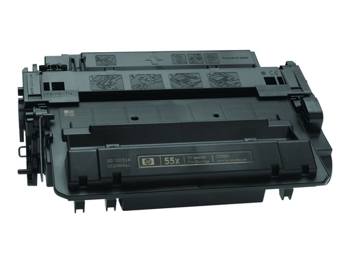 [CE255X] HP 55X - Alto rendimiento - negro - original - LaserJet - cartucho de tóner (CE255X) - para LaserJet Enterprise MFP M525, P3015; LaserJet Enterprise Flow MFP M525