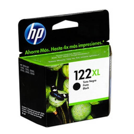 [CH563HL] HP 122XL - 8 ml - Alto rendimiento - negro - original - cartucho de tinta - para Deskjet 1010, 10XX J410, 15XX, 2050 J510, 2050A J510, 2054A J510, 25XX; Envy 45XX