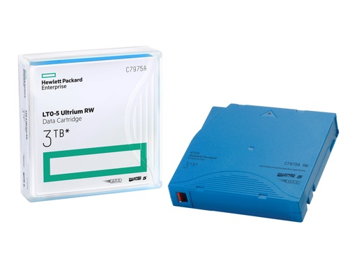 [C7975A] HPE Ultrium RW Data Cartridge - LTO Ultrium 5 - 1.5 TB / 3 TB - azul claro - para HPE MSL2024, MSL4048, MSL8096; LTO-5 Ultrium; StoreEver MSL4048 LTO-5, MSL6480