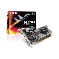 [N210-MD1G/D3] MSI N210-MD1G/D3 - Tarjeta gráfica - GF 210 - 1 GB GDDR3 - PCIe 2.0 x16 - DVI, D-Sub, HDMI