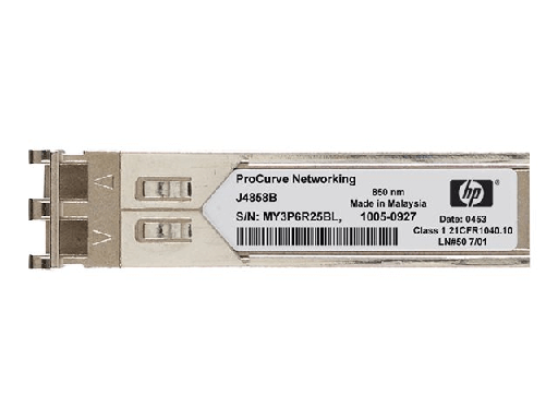 [JD118B] HPE X120 - Módulo de transceptor SFP (mini-GBIC) - GigE - 1000Base-SX - LC - para HPE 3100, 36XX, 4200, 4500, 5120, 5500, 58XX, WX5002, WX5004; FlexFabric 1.92, 12902
