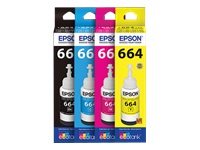 [T664320-AL] Epson T664 - Magenta - original - cartucho de tinta - para Epson L380, L386, L395, L495; EcoTank ET-2600, 2650, L1455, L396, L606, L656