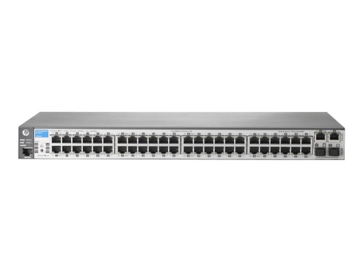 [J9626A] HPE Aruba 2620-48 - Conmutador - L4 - Gestionado - 48 x 10/100 + 2 x 10/100/1000 + 2 x SFP - montaje en rack