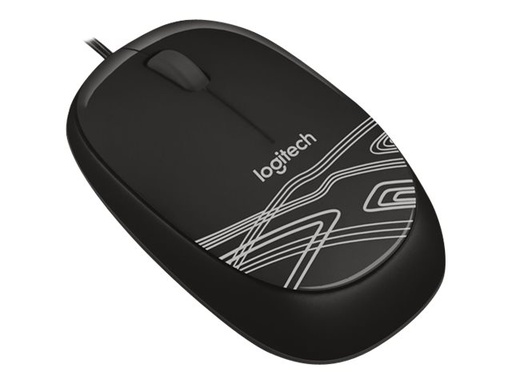 [910-002958] Logitech M105 - Ratón - óptico - cableado - USB - negro