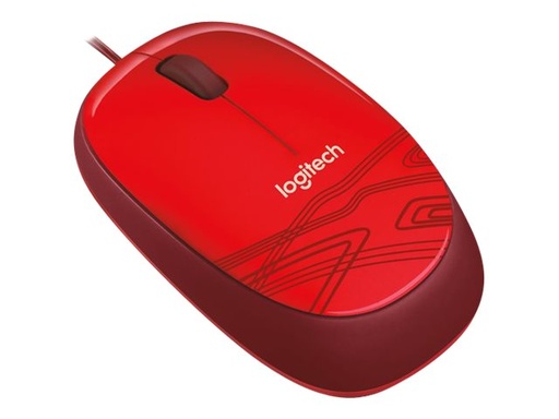 [910-002959] Logitech M105 - Ratón - óptico - cableado - USB - rojo