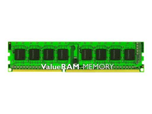 [KVR13N9S8/4] Kingston ValueRAM - DDR3 - módulo - 4 GB - DIMM de 240 espigas - 1333 MHz / PC3-10600 - CL9 - 1.5 V - sin búfer - no ECC