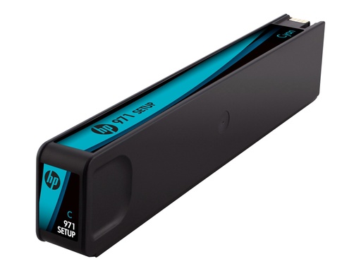 [CN622AM] HP 971 - 24.5 ml - cián - original - Officejet - cartucho de tinta - para Officejet Pro X451dn, X451dw, X476dn, X476dw, X551dw, X576dw; TROY SecureUV x451dn