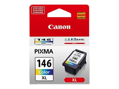 [8276B001AA] Canon CL-146XL - 13 ml - Alto rendimiento - color (cian, magenta, amarillo) - original - cartucho de tinta - para PIXMA MG2410, MG2510, MG3010, TS3110