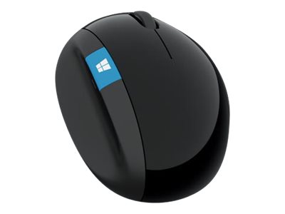 [L6V-00001] Microsoft esculpe el ratón ergonómico - Ratón - ergonómico - 7 botones - inalámbrico - 2.4 GHz - receptor inalámbrico USB - negro
