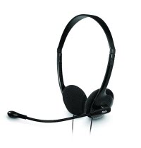[XTS-220] Xtech - Headset - Over-the-ear - Wired - Microphone – Black-Connection type: Two 3.5mm plugs for mic and audio