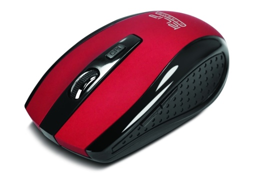 [KMW-340RD] Klip Xtreme - Mouse - Wireless - 2.4 GHz - Red - Nano - 6-button Opt