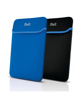 [KNS-415BL] Klip Xtreme - Notebook sleeve - 15.6 in - Black blue - neoprene reversable