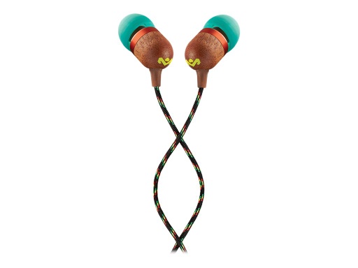 [EM-JE041-RA] House of Marley Smile Jamaica - Auriculares internos con micro - en oreja - cableado - conector de 3,5 mm - rasta