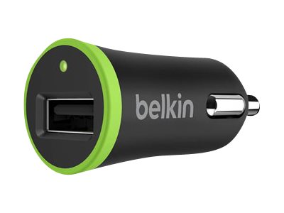 [F8J054BTBLK] Belkin BOOST UP Car Charger - Adaptador de corriente para el coche - 12 vatios (USB) - negro - para Apple iPhone 5, 5c, 5s