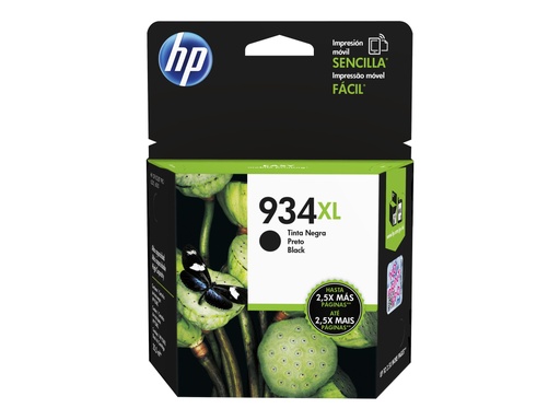 [C2P23AL] HP 934XL - Alto rendimiento - negro - original - cartucho de tinta - para Officejet 6812, 6815, 6820; Officejet Pro 6230, 6230 ePrinter, 6830, 6835