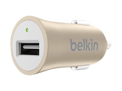 [F8M730BTGLD] Belkin Cargador móvil - Adaptador de corriente para el coche - 2.4 A (USB) - oro