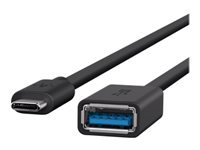 [F2CU036BTBLK] Belkin 3.0 USB-C to USB-A Adapter - Adaptador USB - USB-C (M) reversible a USB Tipo A (H) - USB 3.0 - 3 A - negro