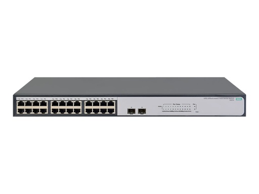 [JH017A] HPE 1420-24G-2SFP Switch - Conmutador - sin gestionar - 24 x 10/100/1000 + 2 x Fast Ethernet/Gigabit SFP - sobremesa, montaje en rack