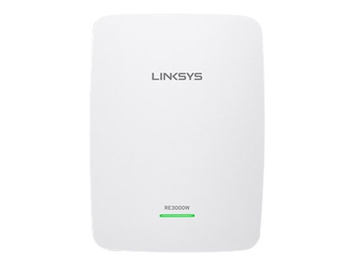 [RE3000W] Linksys Wireless-N Range Extender RE3000W - N300 Mbps - Extensor de rango Wi-Fi - 802.11b/g/n - 2.4 GHz - Puerto 10/100 - Fácil configuración - Spot Fnder - 2 años de garantía 