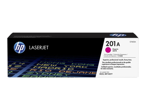 [CF403A] HP 201A - Magenta - original - LaserJet - cartucho de tóner (CF403A) - para Color LaserJet Pro M252dn, M252dw, M252n, MFP M274n, MFP M277c6, MFP M277dw, MFP M277n