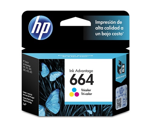 [F6V28AL] HP - Ink cartridge - Tricolor - 664