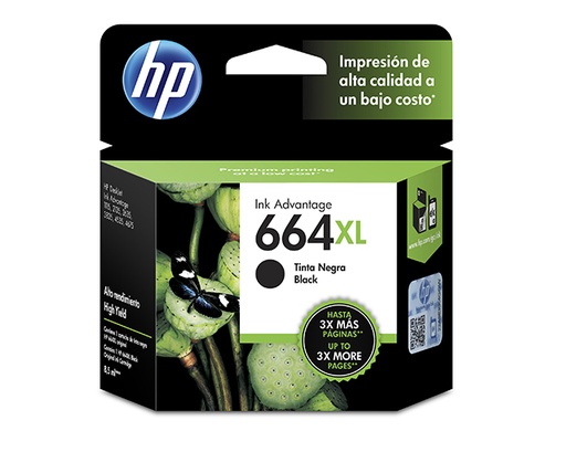 [F6V31AL] HP - Ink cartridge - Black - 664XL