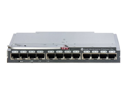 [C8S46A] Brocade 16Gb/28 SAN Switch for HP BladeSystem c-Class - Conmutador - Gestionado - 16 x 16 Gb Canal de fibra (interno) + 12 x 16Gb Fibre Channel - módulo de conexión