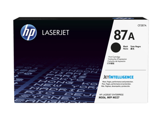 [CF287A] HP 87A - Negro - original - LaserJet - cartucho de tóner ( CF287A ) - para LaserJet Enterprise Flow MFP M527, M506, MFP M527; LaserJet Pro MFP M527