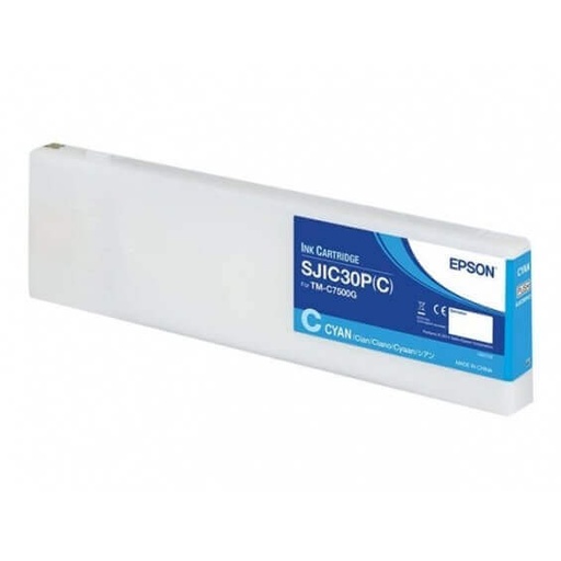 [C33S020636] Epson SJIC30P(C) - Cián - original - cartucho de tinta - para ColorWorks TM-C7500G