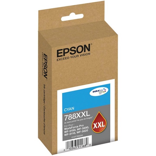 [T788XXL220-AL] Epson - T788XXL220-AL - Cyan - WorkForce WF-5190