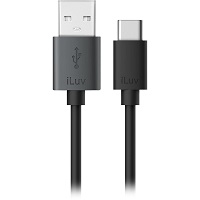 [ICB58BK] iLuv - USB cable - 24 pin USB Type C - 9 pin USB Type A - 90 cm - Black