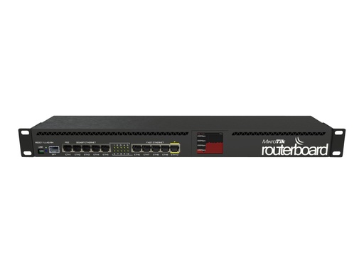 [RB2011UiAS-RM] MikroTik RouterBOARD RB2011UiAS-RM - Router - GigE - Montaje en rack - 600 MHz - 214mm x 86mm para PCB - RouterOS - Ram: 128MB