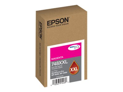 [T748XXL320-AL] Epson 748XXL - XL - magenta - original - blíster con alarmas de RF/acústica - cartucho de tinta - para WorkForce Pro WF-6090, WF-6590, WF-8090, WF-8090 D3TWC, WF-8590, WF-8590 D3TWFC