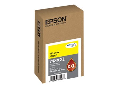 [T748XXL420-AL] Epson 748XXL - XL - amarillo - original - cartucho de tinta - para WorkForce Pro WF-6090, WF-6590, WF-8090, WF-8090 D3TWC, WF-8590, WF-8590 D3TWFC